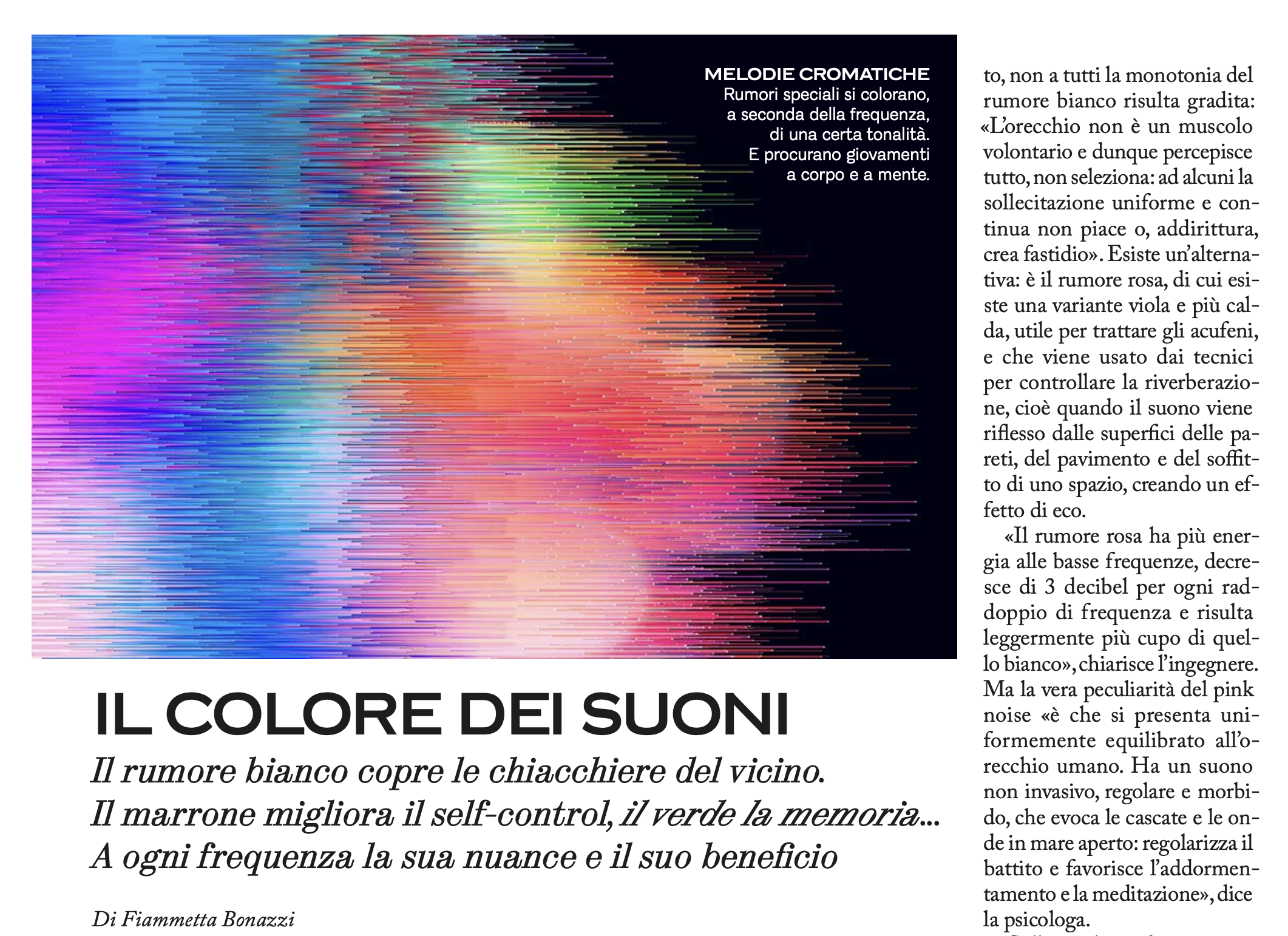 AMICA: Il colore dei suoni