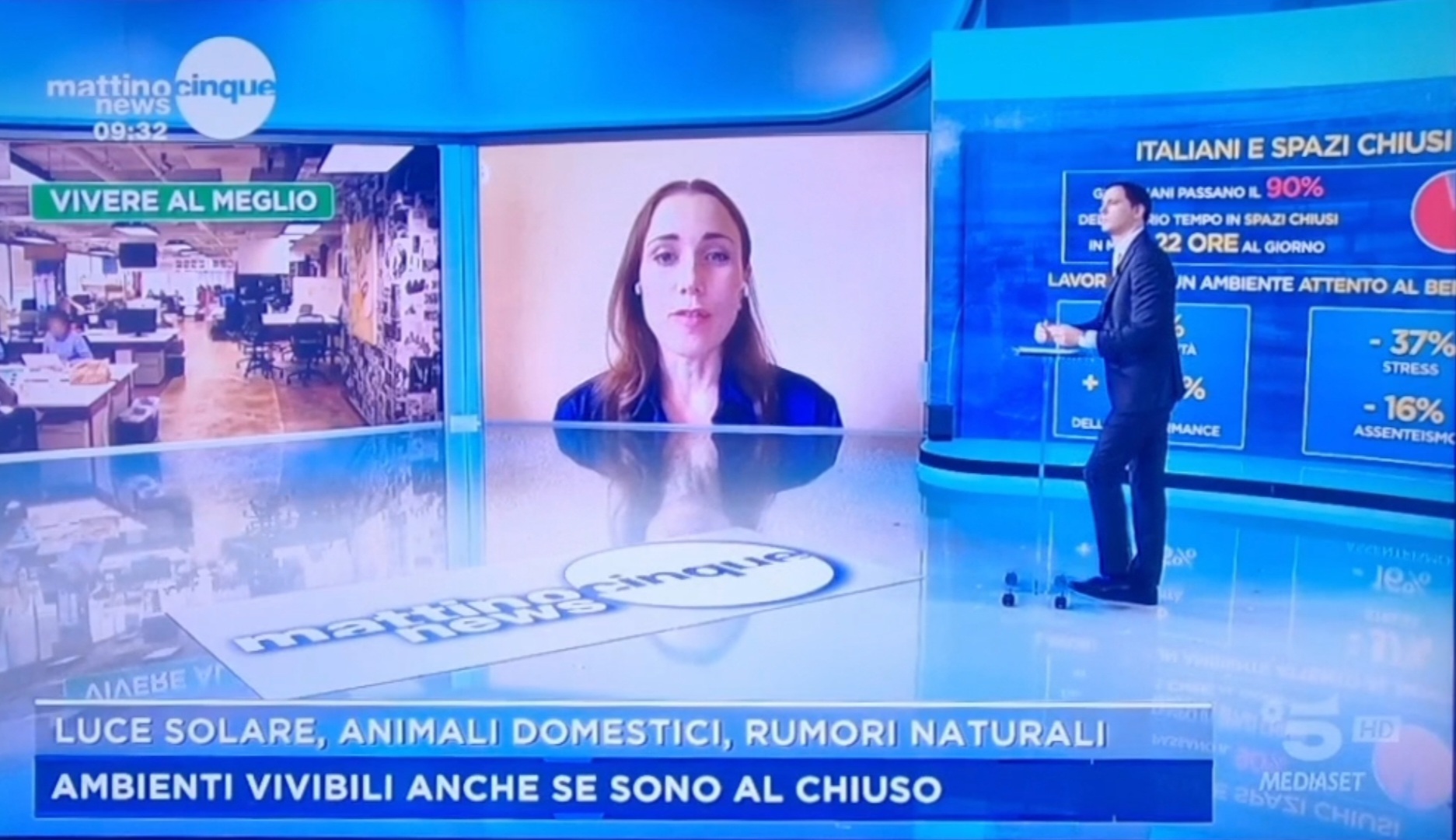 MATTINO 5 – Vivere al meglio grazie alla Biofilia